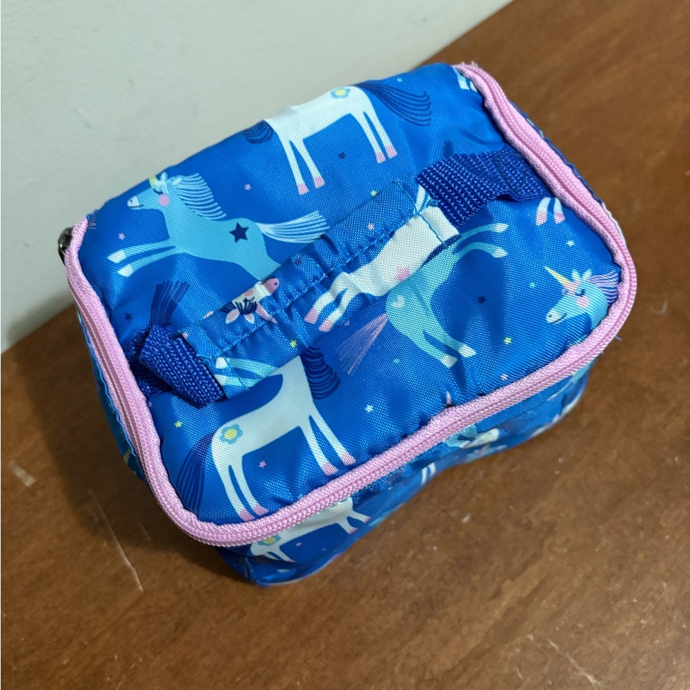 Magical Unicorn Kids Lunch Bag - Blue and Pink